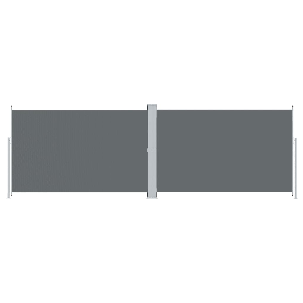 Uttrekkbar sidemarkise 220x600 cm antrasitt