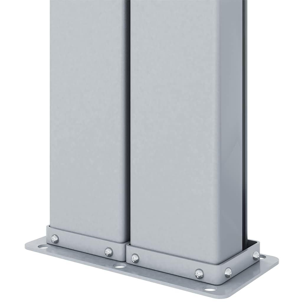 Uttrekkbar sidemarkise 220x1000 cm kremhvit