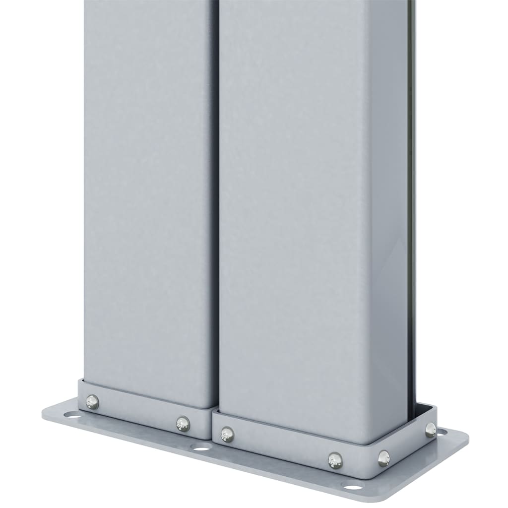 Uttrekkbar sidemarkise 160x1200 cm kremhvit