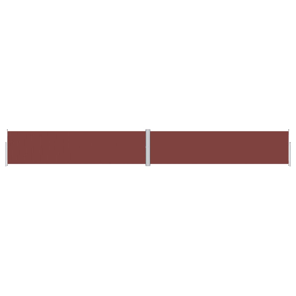 Uttrekkbar sidemarkise 160x1200 cm brun