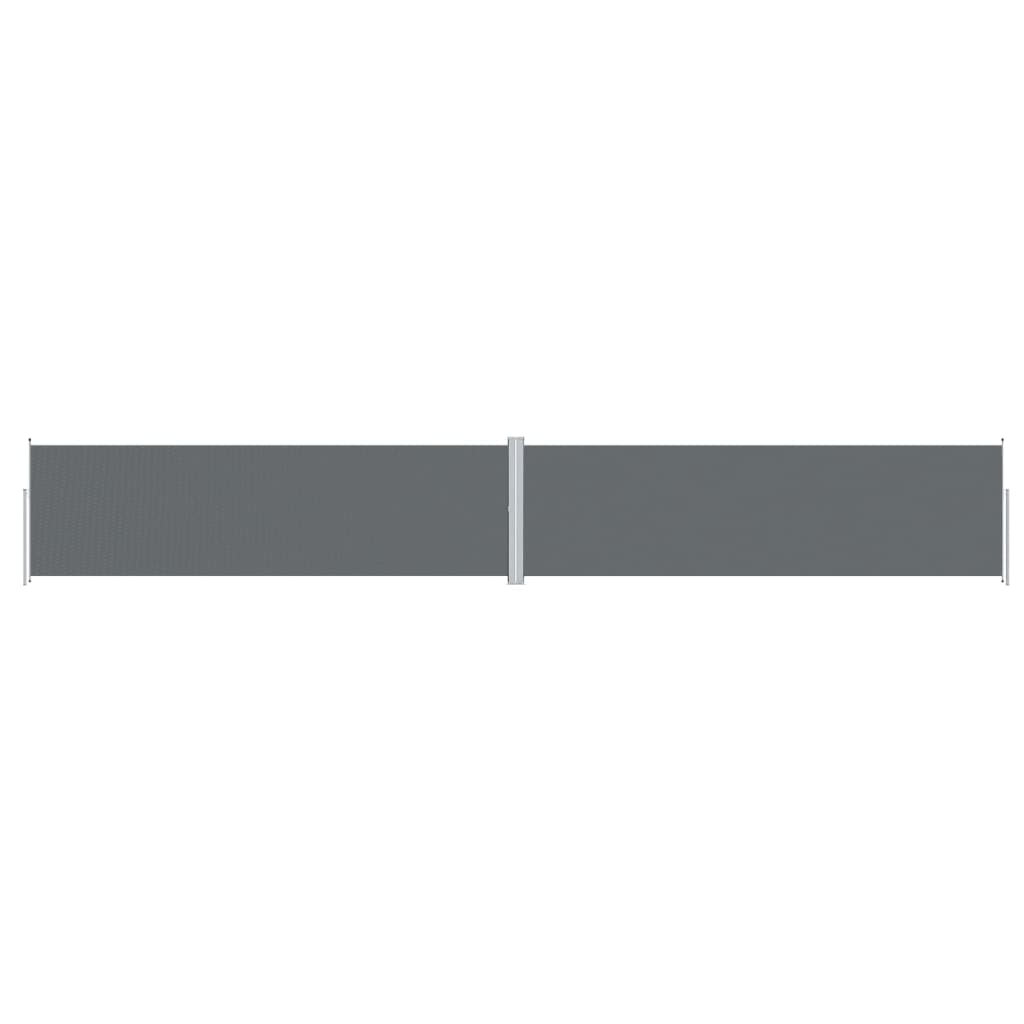 Uttrekkbar sidemarkise 180x1200 cm antrasitt