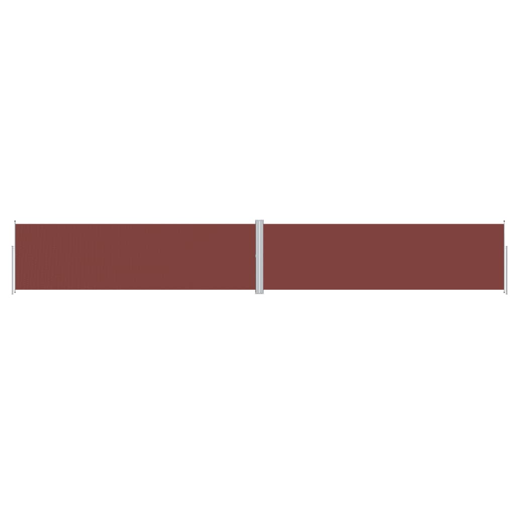 Uttrekkbar sidemarkise 180x1200 cm brun