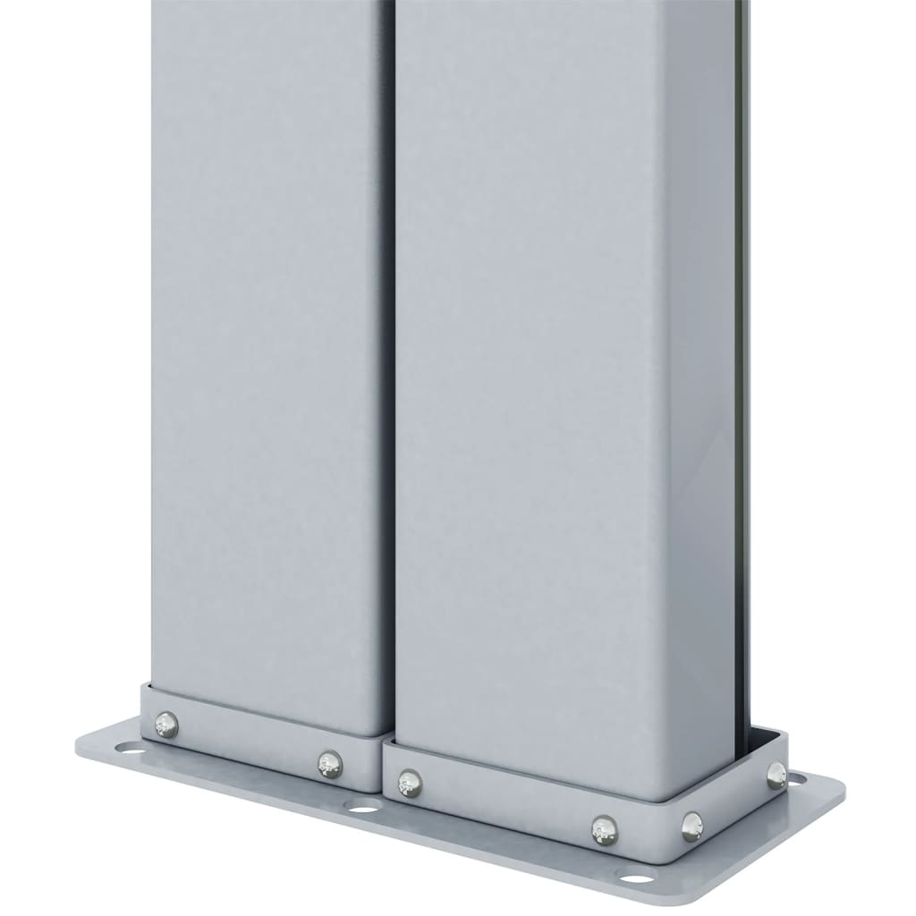 Uttrekkbar sidemarkise 200x1200 cm kremhvit