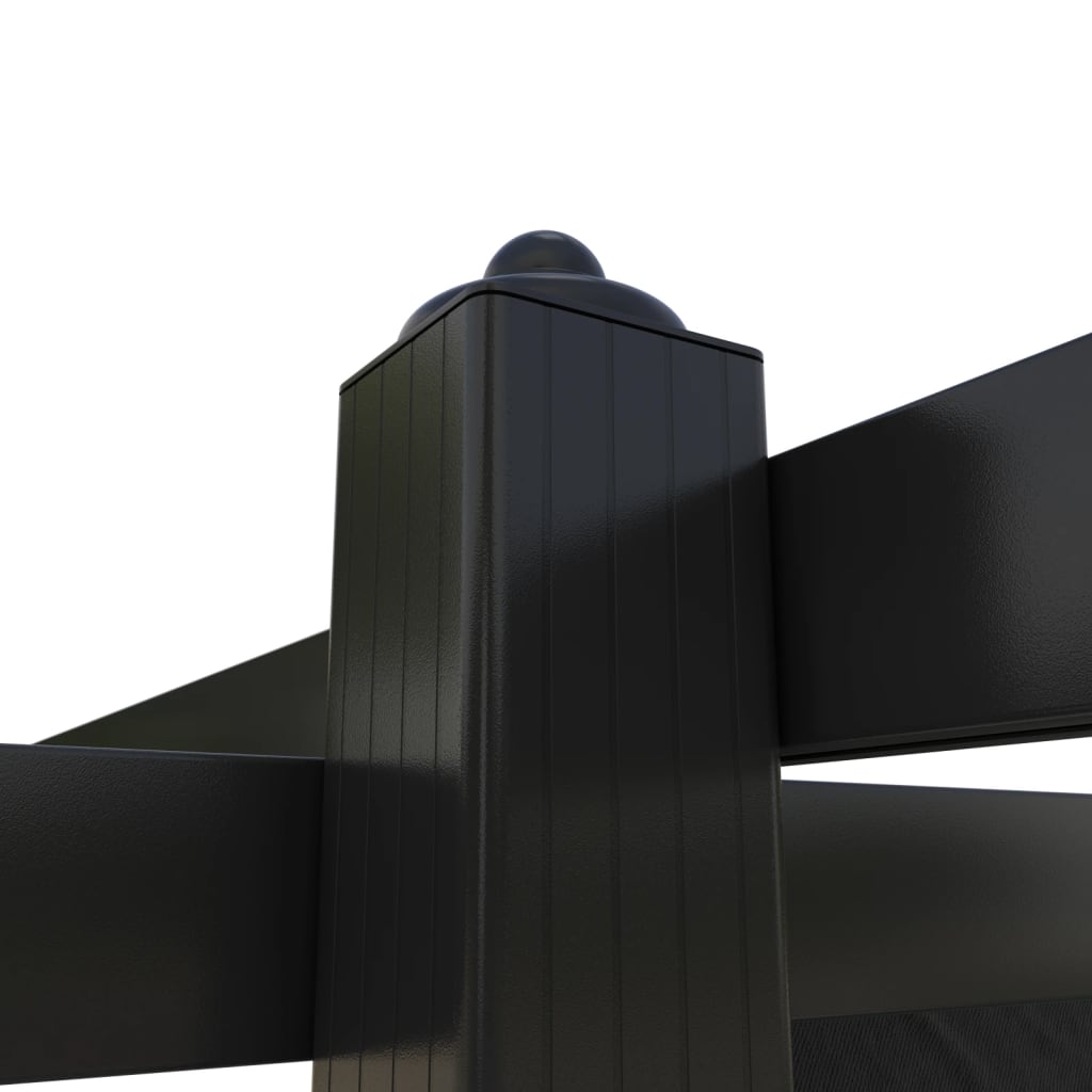 Paviljong med uttrekkbart tak 3x3 m antrasitt