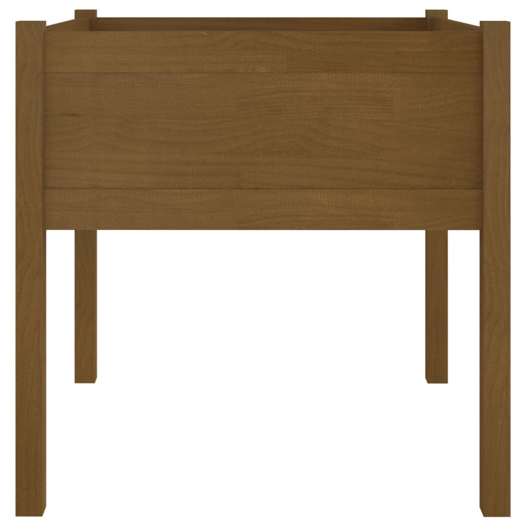 Plantekasser 2 stk honningbrun 70x70x70 heltre furu