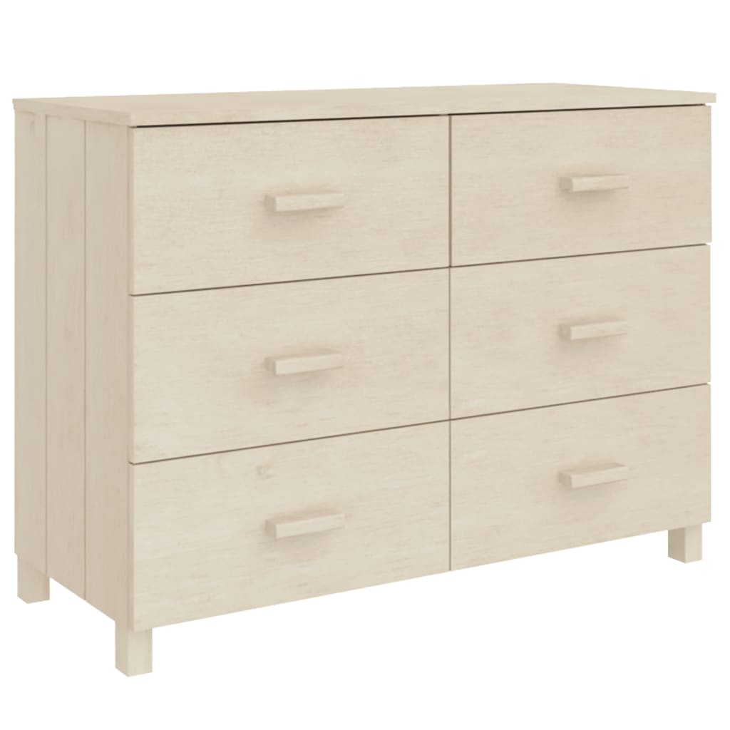 Nattbord HAMAR honningbrun 113x40x80 cm heltre furu