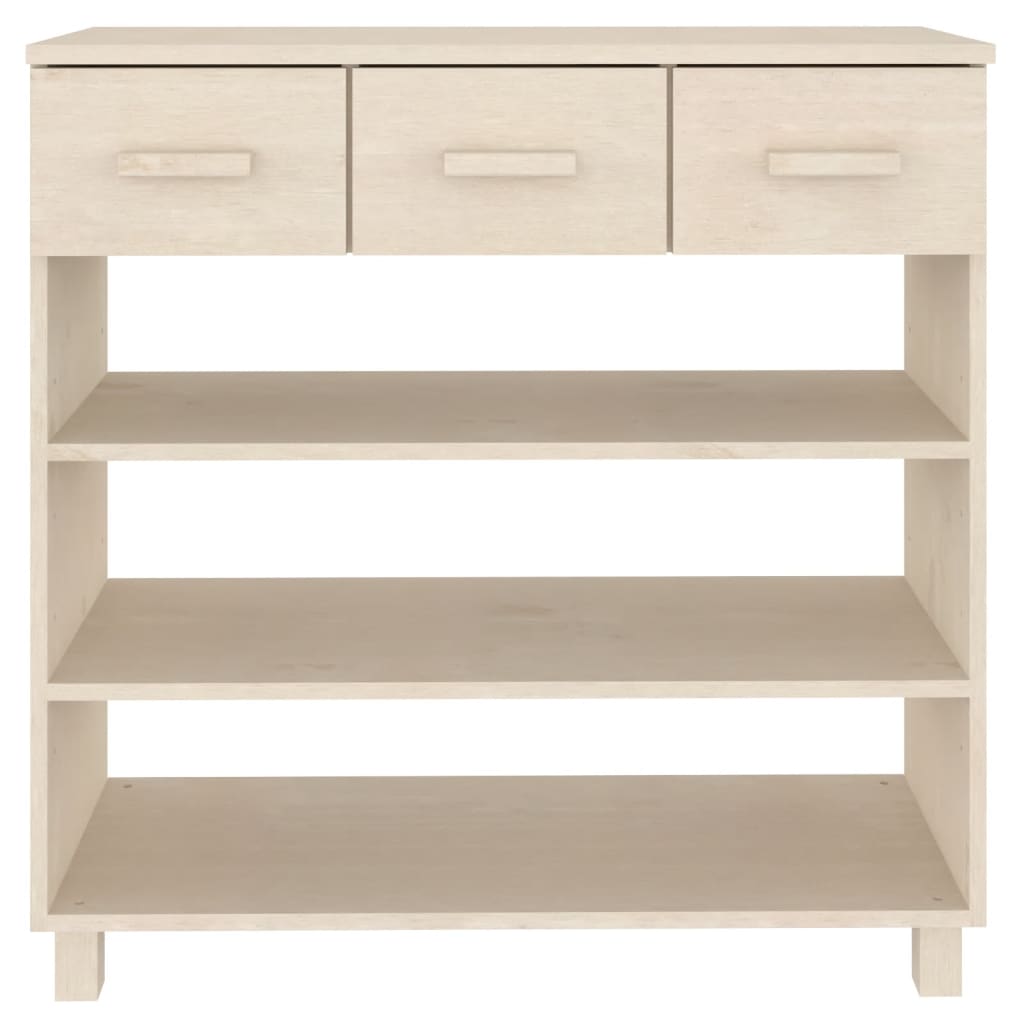 Konsollbord HAMAR honningbrun 90x35x90 cm heltre furu