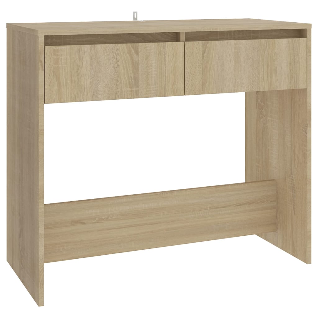 Konsollbord sonoma eik 89x41x76,5 cm stål
