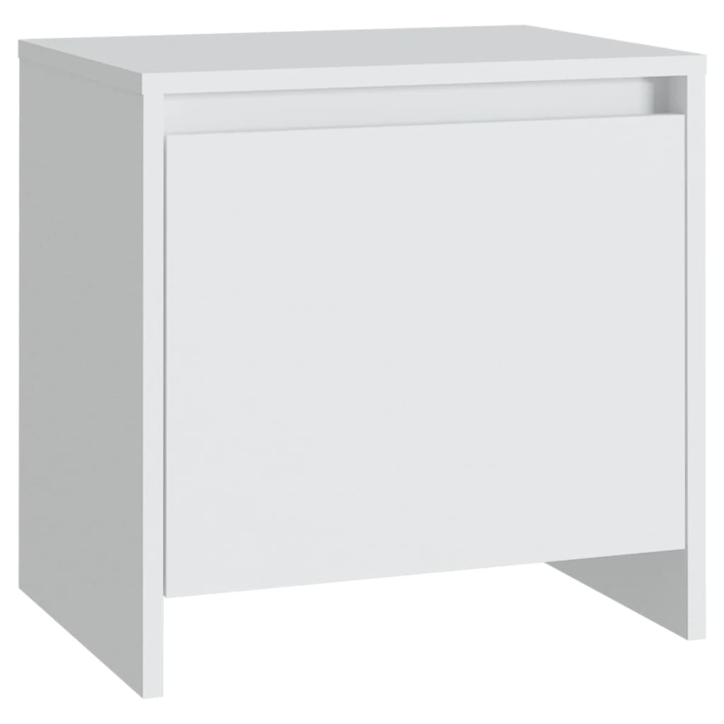 Nattbord hvit 45x34x44,5 cm konstruert tre