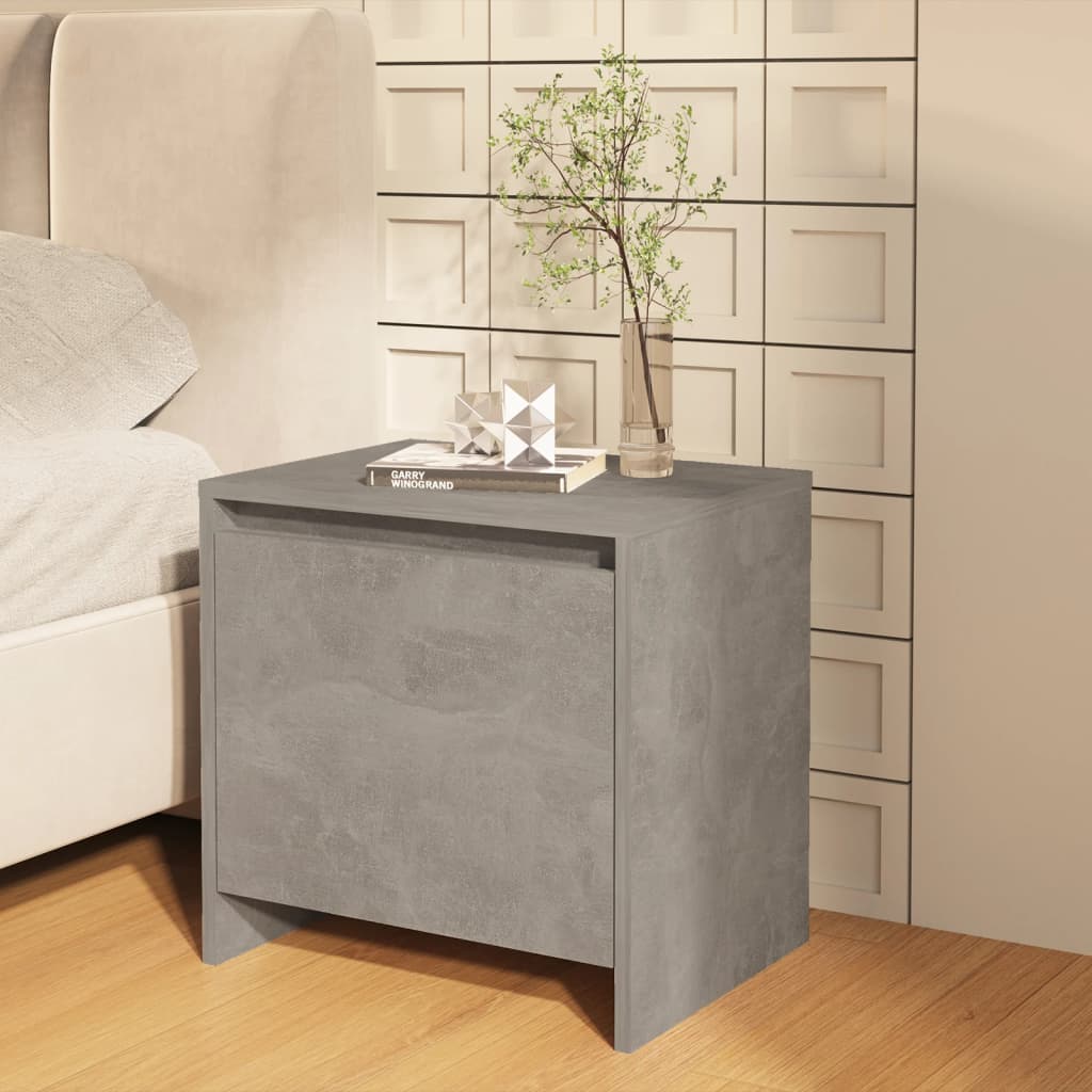Nattbord betonggrå 45x34x44,5 cm konstruert tre