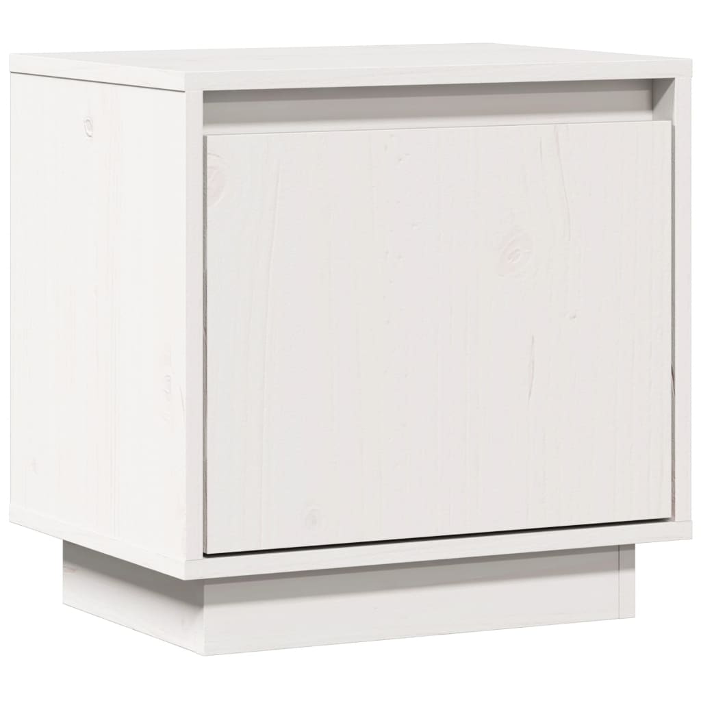 Nattbord 40x30x40 heltre furu hvit