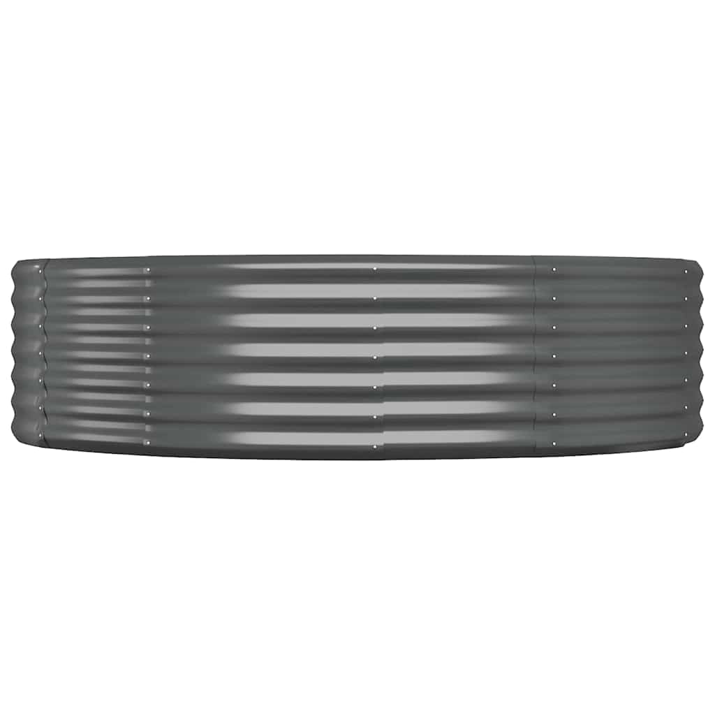 Høybed galvanisert stål 140x140x36 cm antrasitt