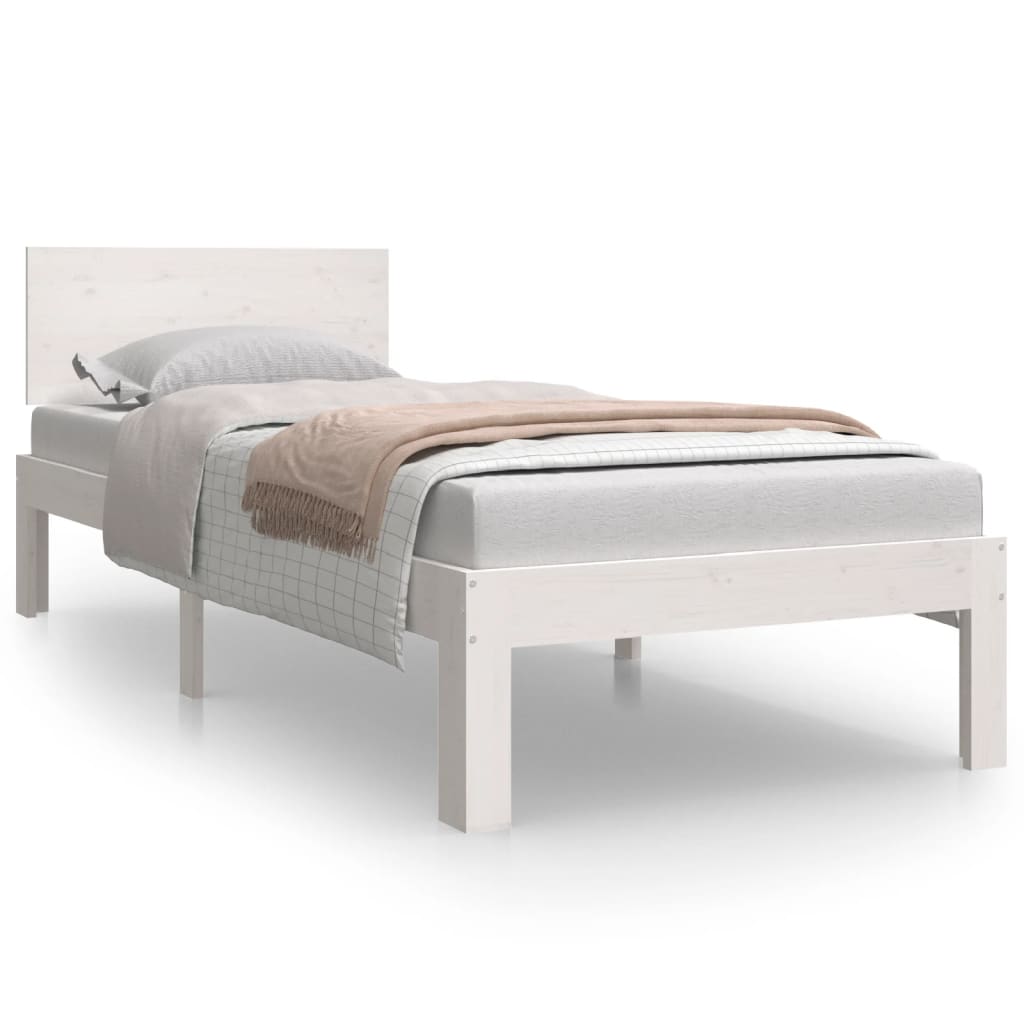 Sengeramme hvit heltre 75x190 cm 2FT6 Small Single