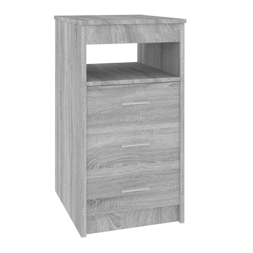 Kommode grå sonoma 40x50x76 cm konstruert tre