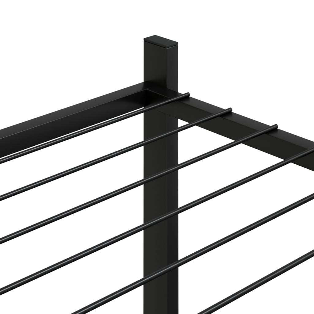 Blomsterstativ 83x25x60 cm svart jern