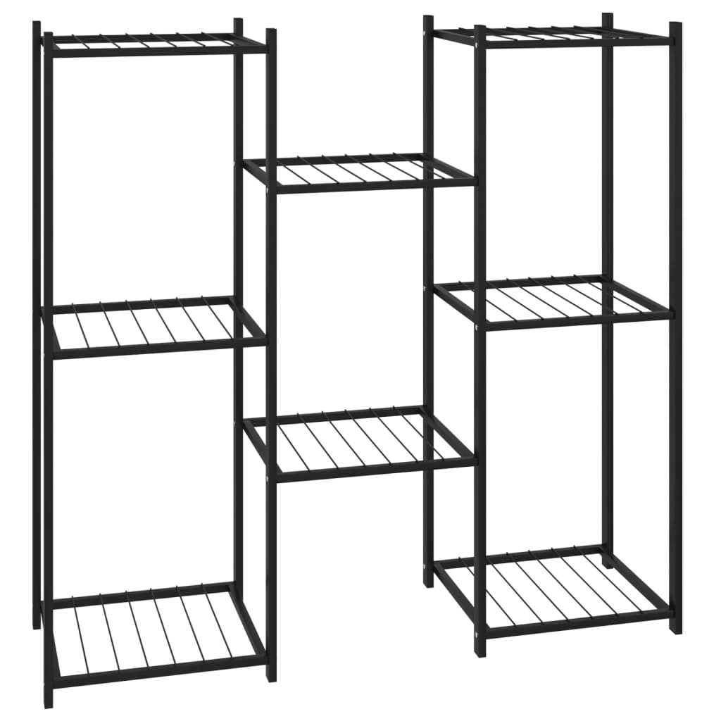 Blomsterstativ 83x25x80 cm svart jern