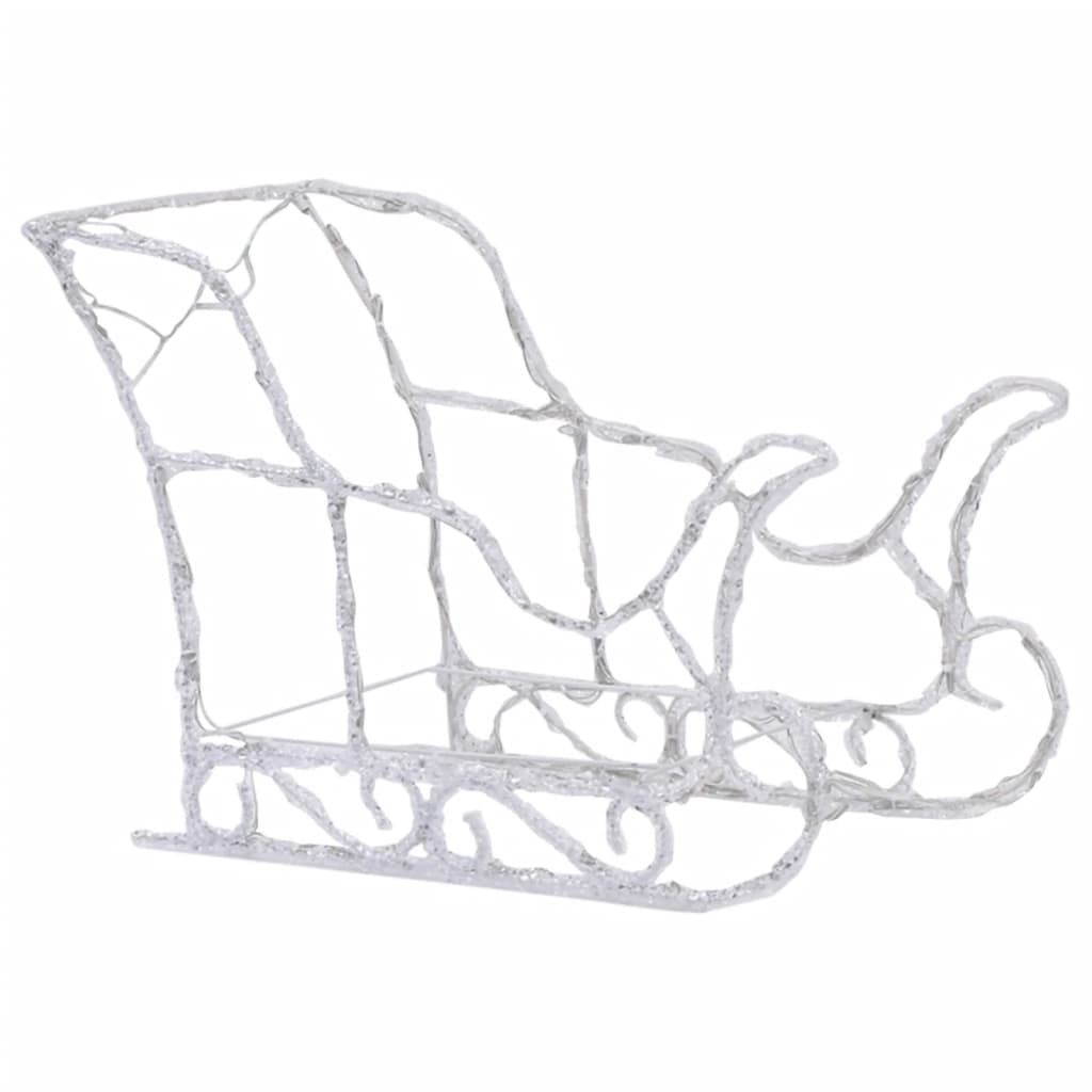 Reinsdyr og slede julepynt 320 lysdioder akryl