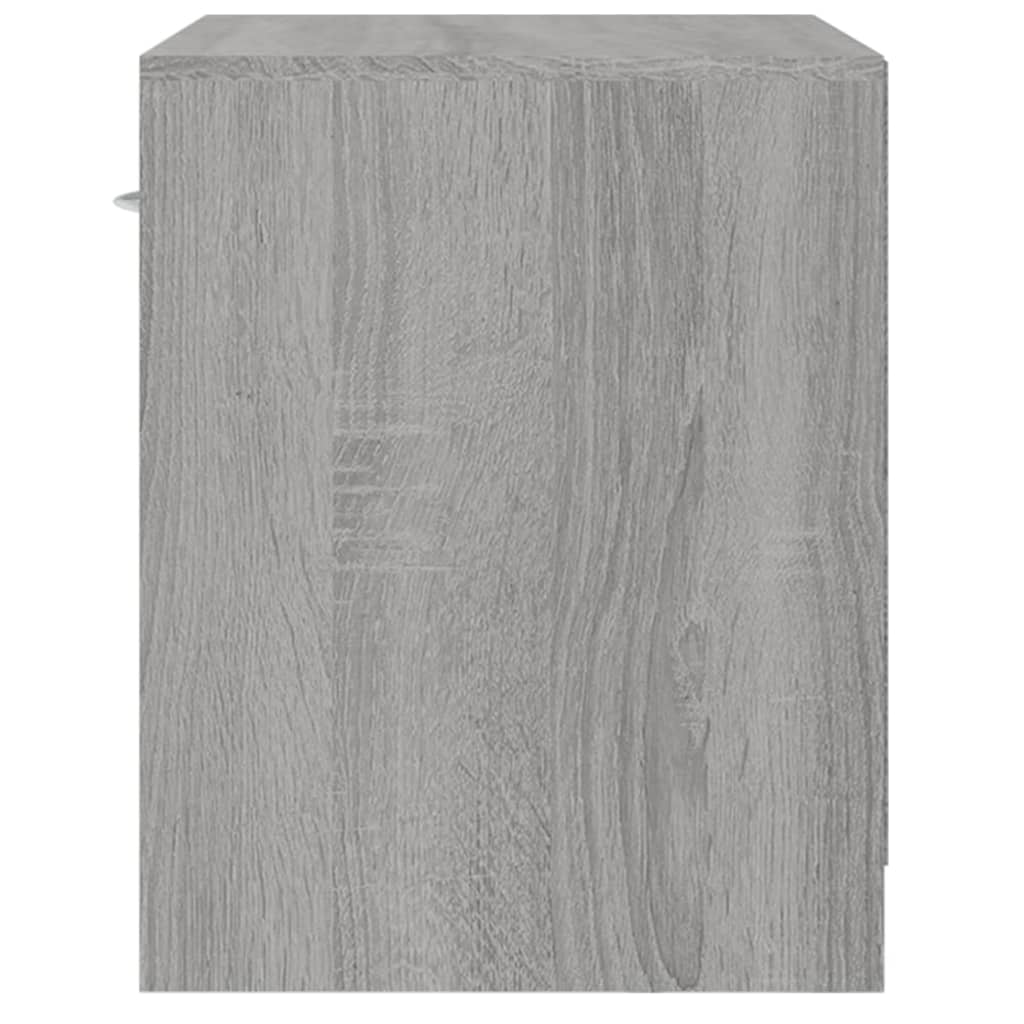 Nattbord 2 stk med skuff grå sonoma