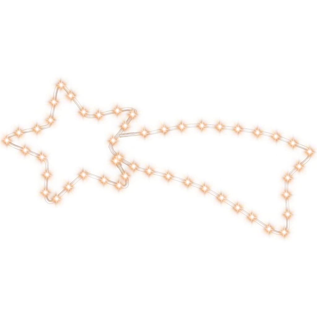 Julekometfigur med 48 lysdioder varmhvit 65x28 cm