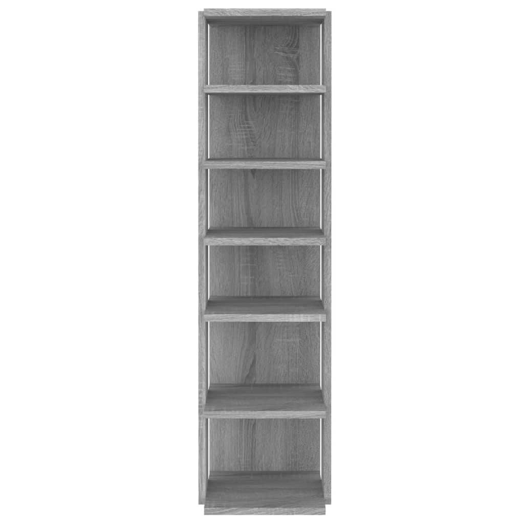 Skohyller 2 stk grå sonoma 27,5x27x102 cm konstruert tre