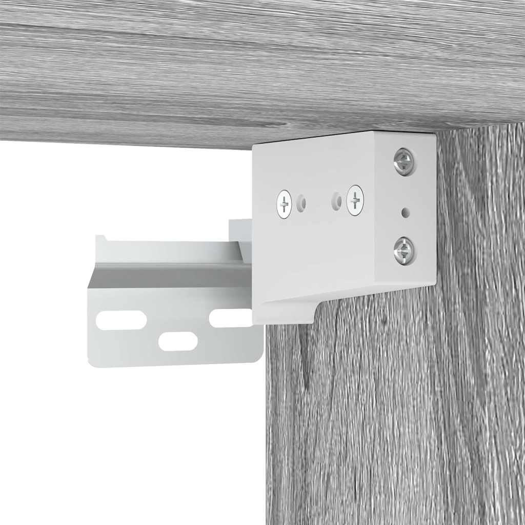 Skohylle grå sonoma 60x35x70 cm konstruert tre