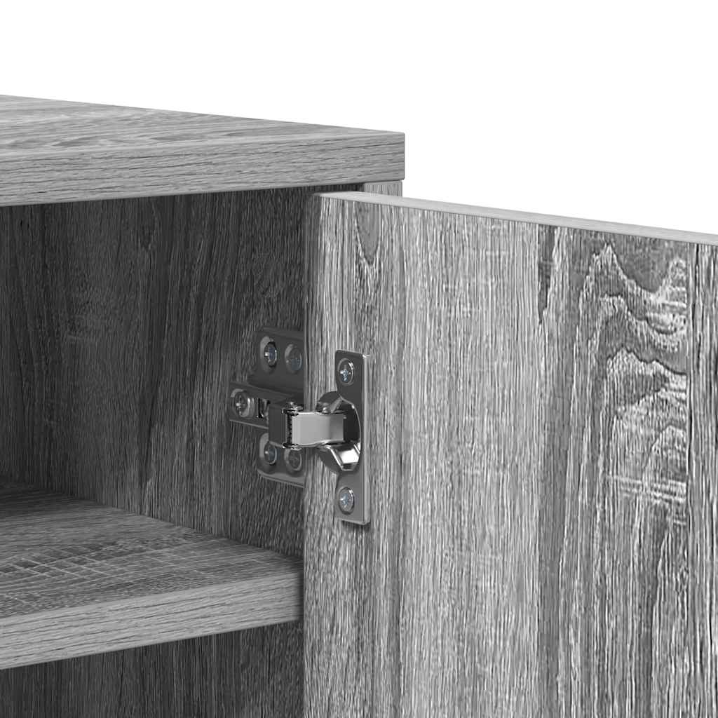 Skohylle grå sonoma 60x35x70 cm konstruert tre