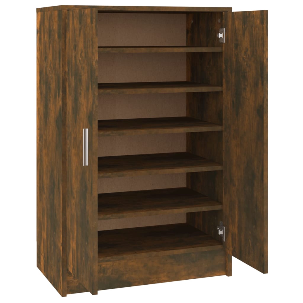 Skohylle røkt eik 60x35x92 cm konstruert tre