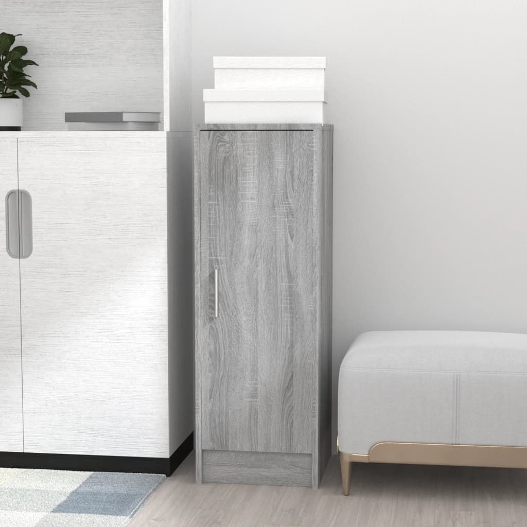 Skohylle grå sonoma 32x35x92 cm konstruert tre