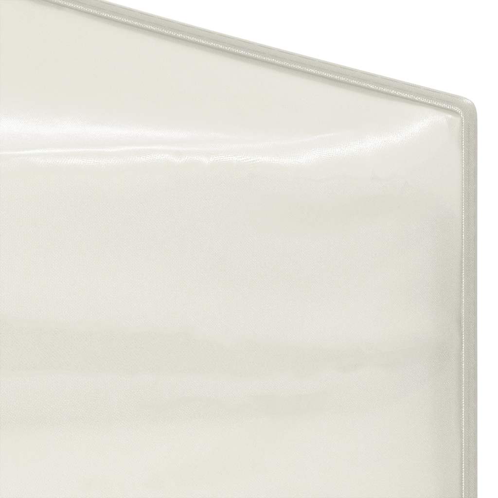 Sammenleggbart festtelt med sidevegger kremhvit 2x2 m