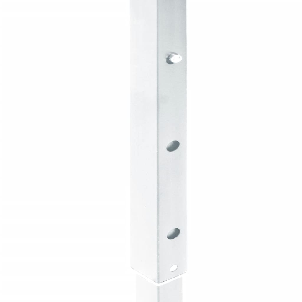 Sammenleggbart partytelt med sidevegger hvit 3x6 m