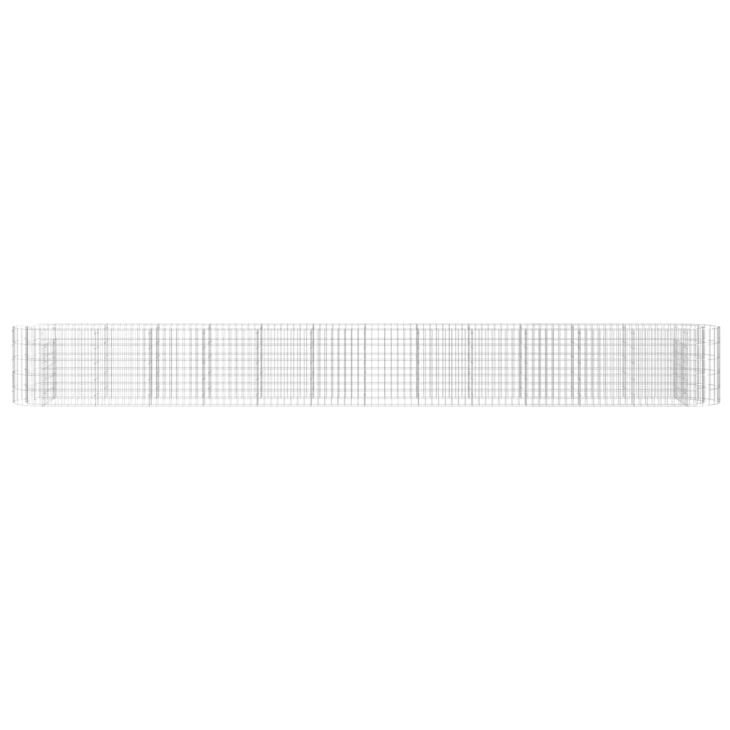 Gabion høybed galvanisert jern 470x50x50 cm