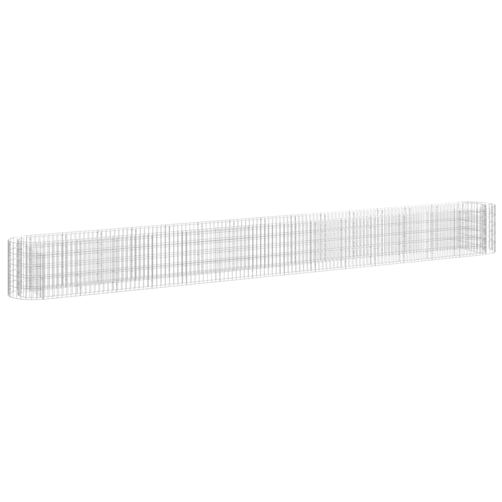 Gabion høybed galvanisert jern 540x50x50 cm