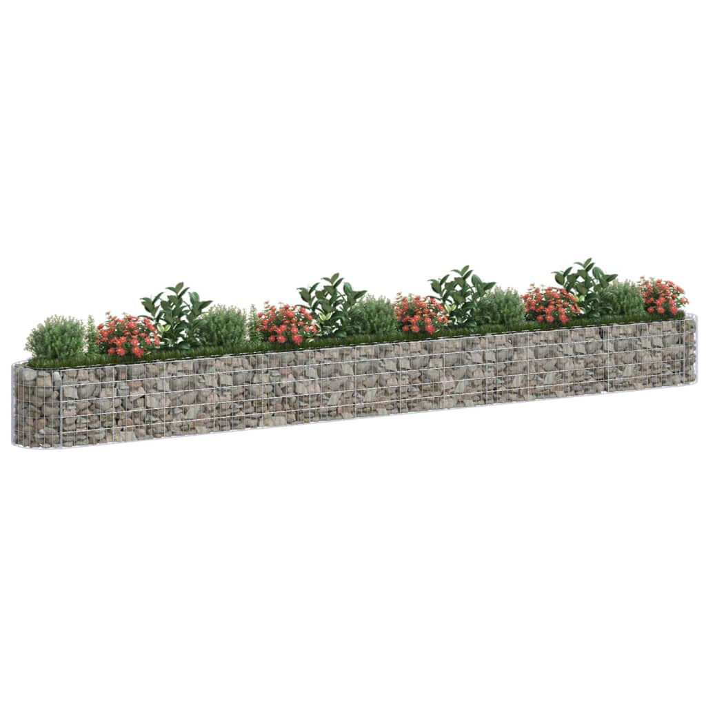 Gabion høybed galvanisert jern 540x50x50 cm