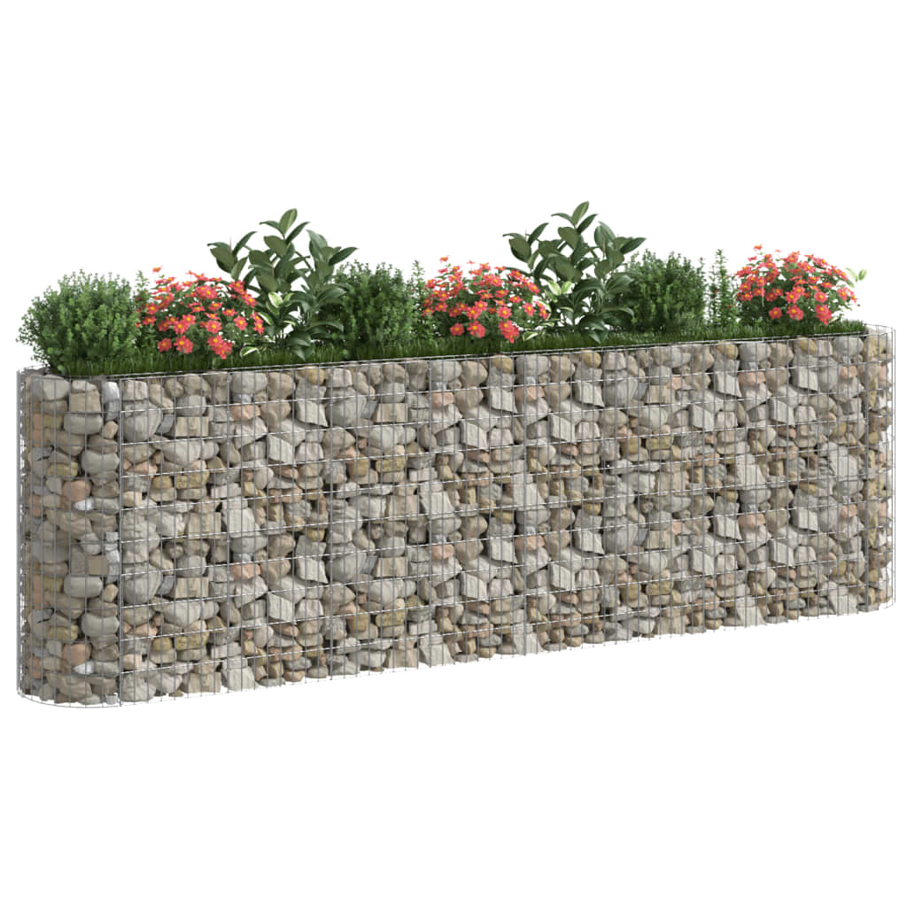 Gabion høybed galvanisert jern 330x50x100 cm