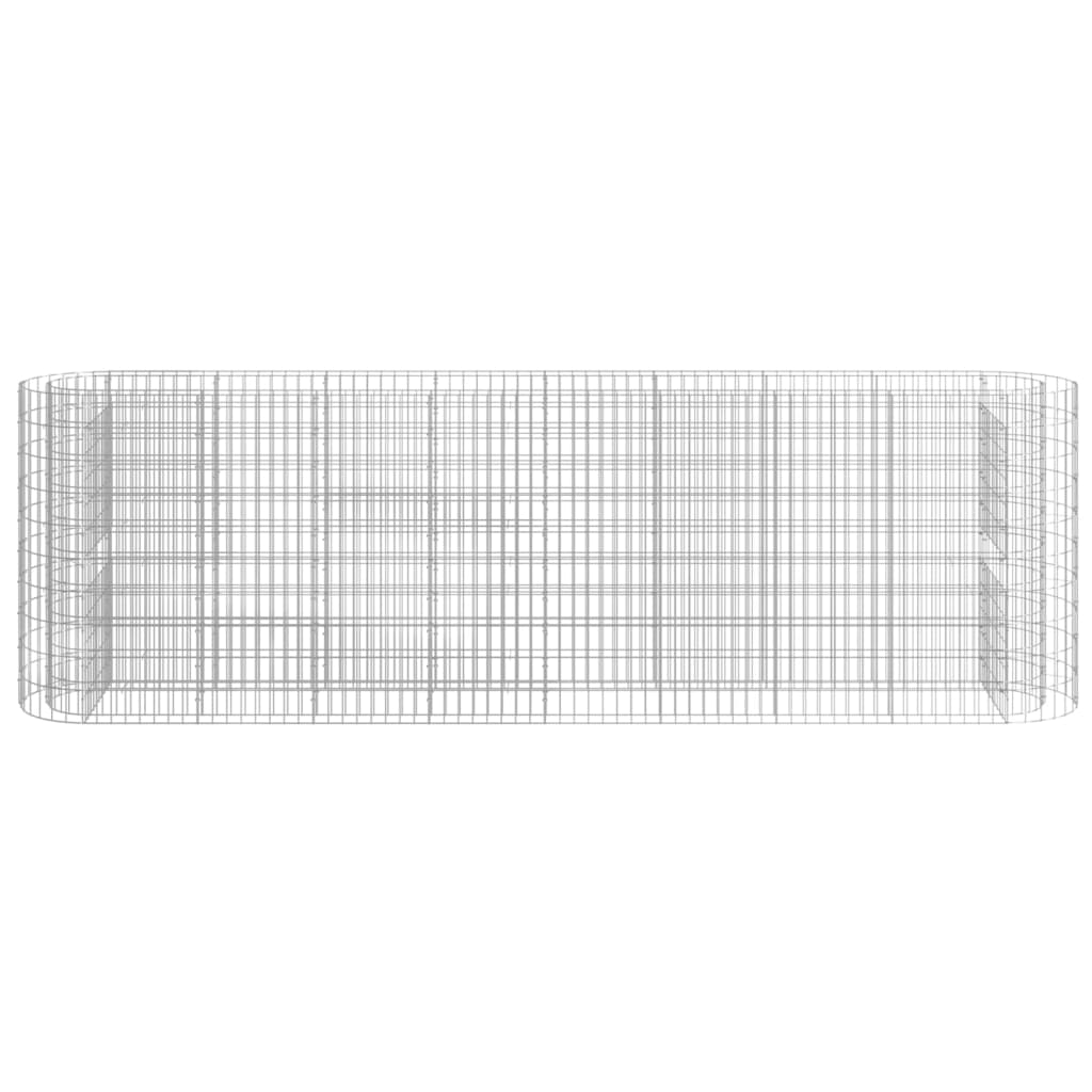 Gabion høybed galvanisert jern 330x50x100 cm