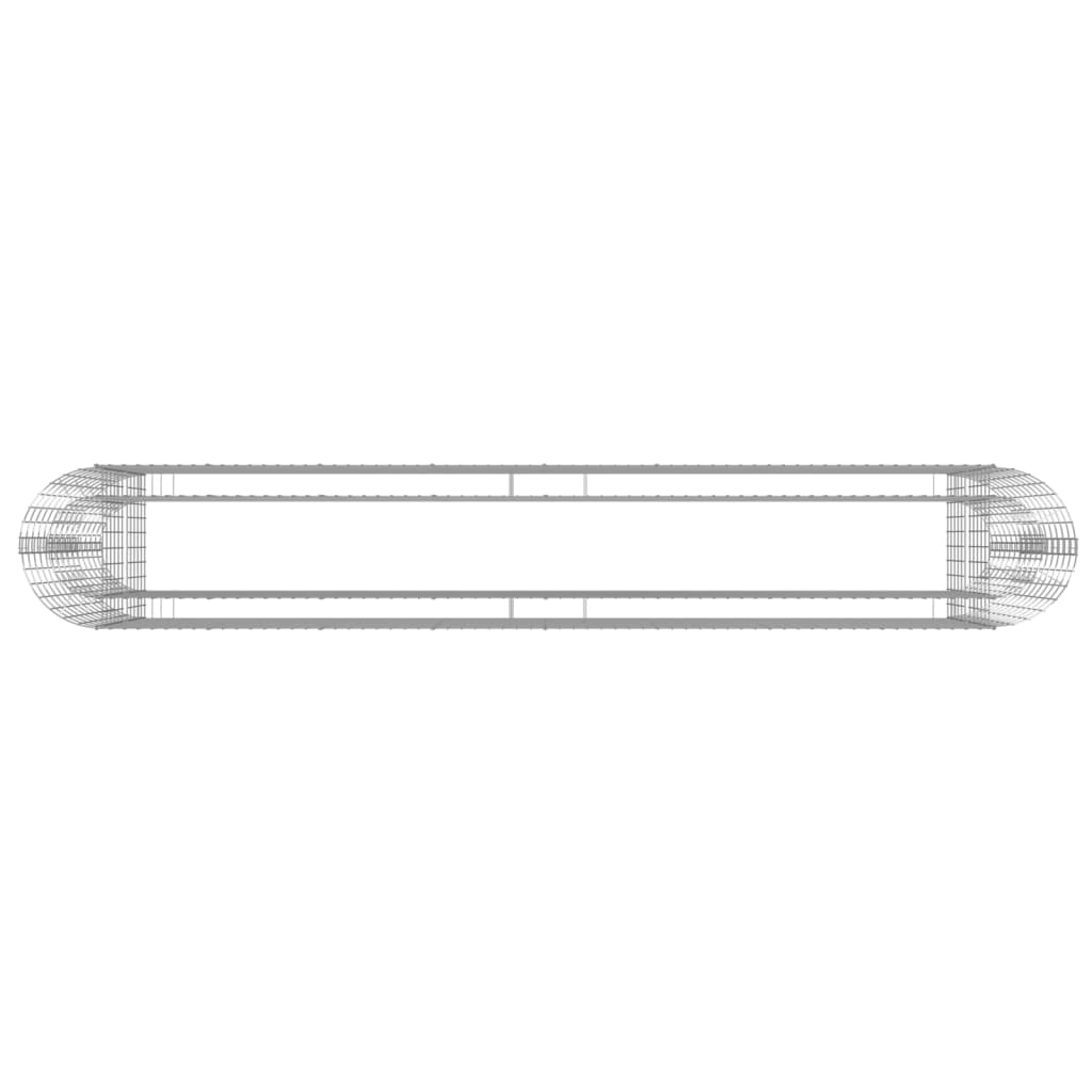 Gabion høybed galvanisert jern 330x50x100 cm