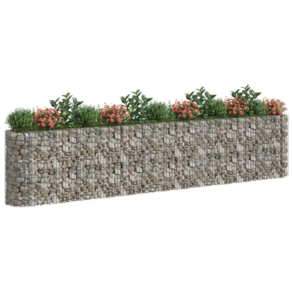 Gabion høybed galvanisert jern 470x50x100 cm