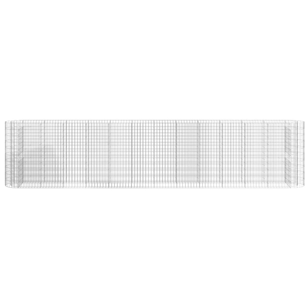 Gabion høybed galvanisert jern 470x50x100 cm