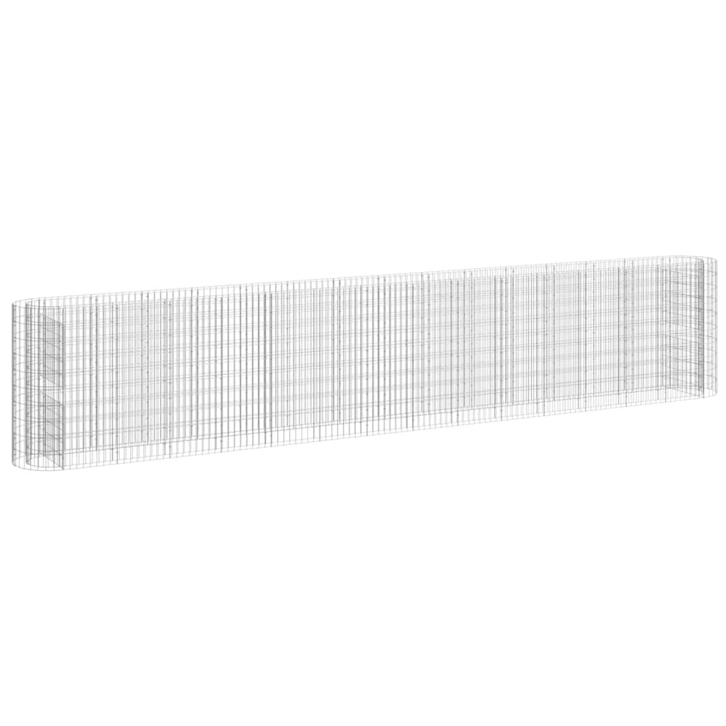 Gabion høybed galvanisert jern 540x50x100 cm