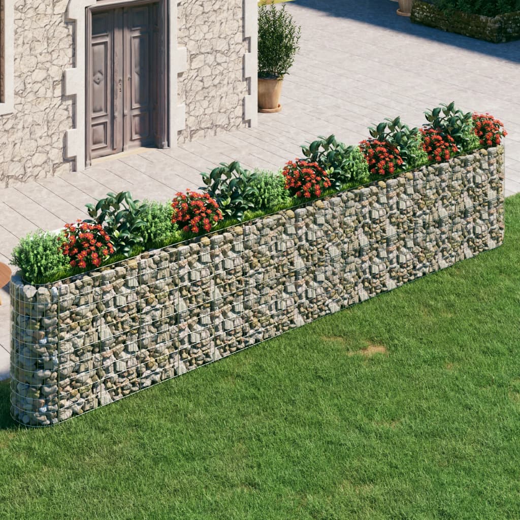 Gabion høybed galvanisert jern 540x50x100 cm