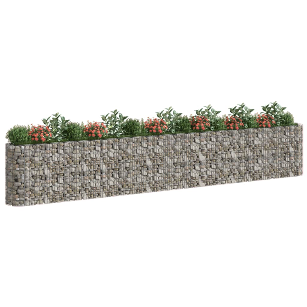 Gabion høybed galvanisert jern 610x50x100 cm