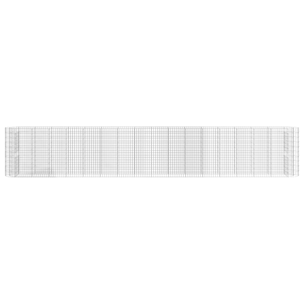 Gabion høybed galvanisert jern 610x50x100 cm