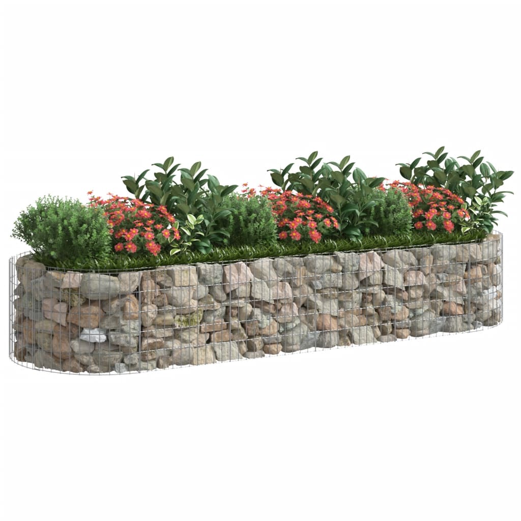Gabion høybed galvanisert jern 300x100x50 cm