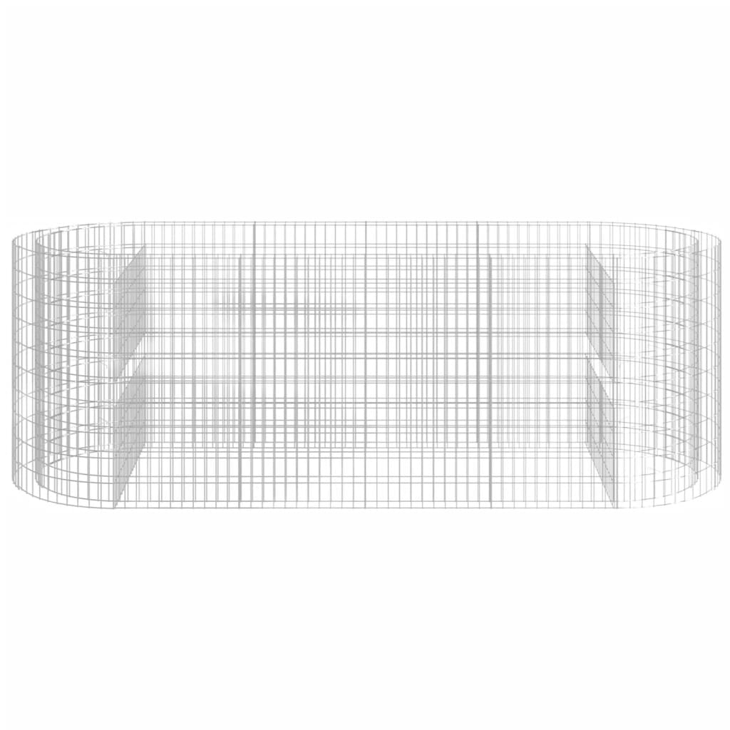 Gabion høybed galvanisert jern 300x100x100 cm