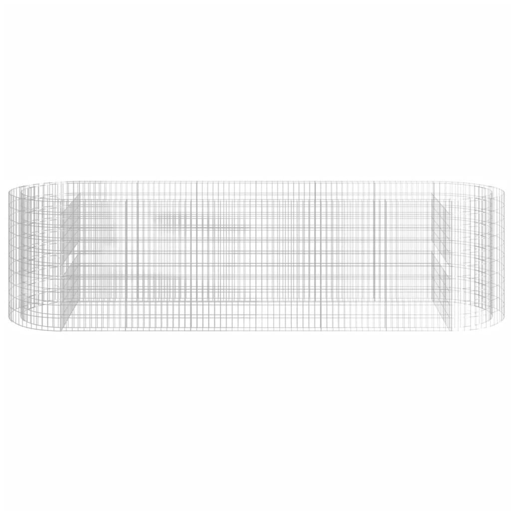 Gabion høybed galvanisert jern 400x100x100 cm