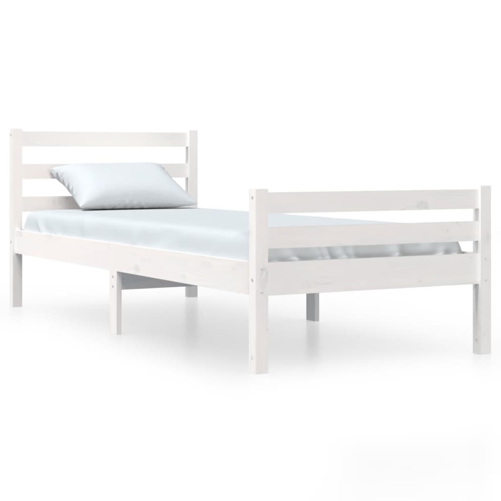 Sengeramme hvit heltre 100x200 cm