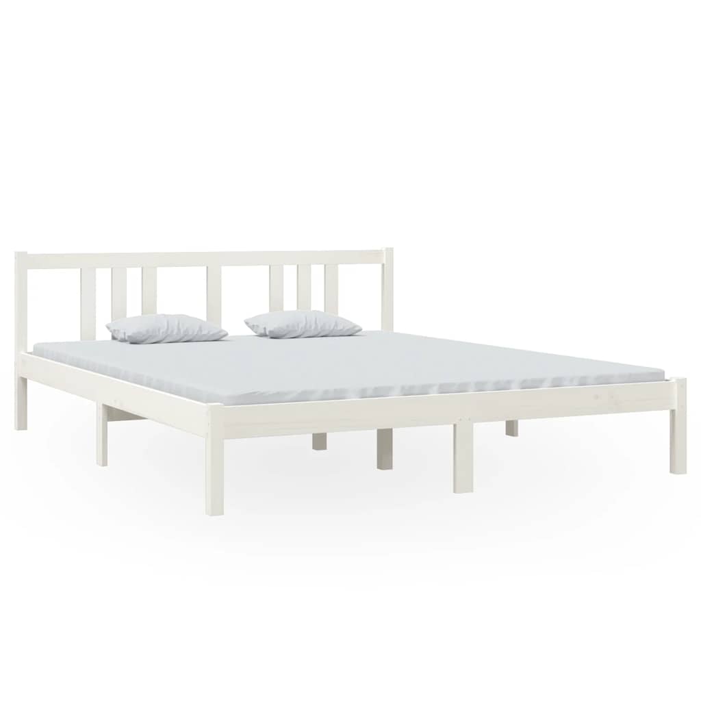 Sengeramme hvit heltre 160x200 cm