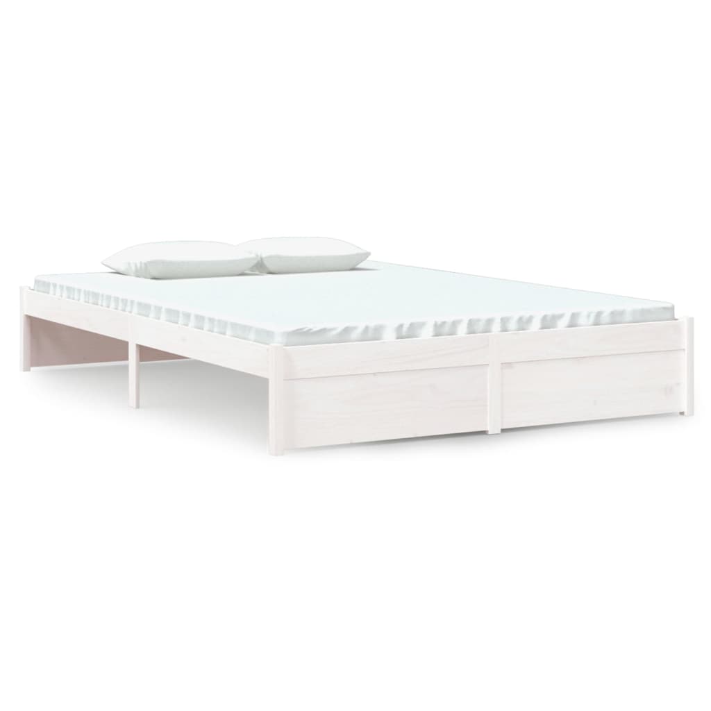 Sengeramme hvit heltre 140x200 cm