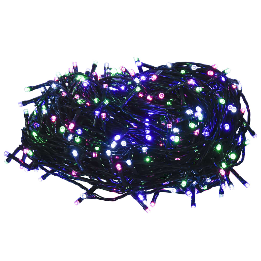 LED-strenglys med 600 lysdioder pastell flerfarget 60 m PVC
