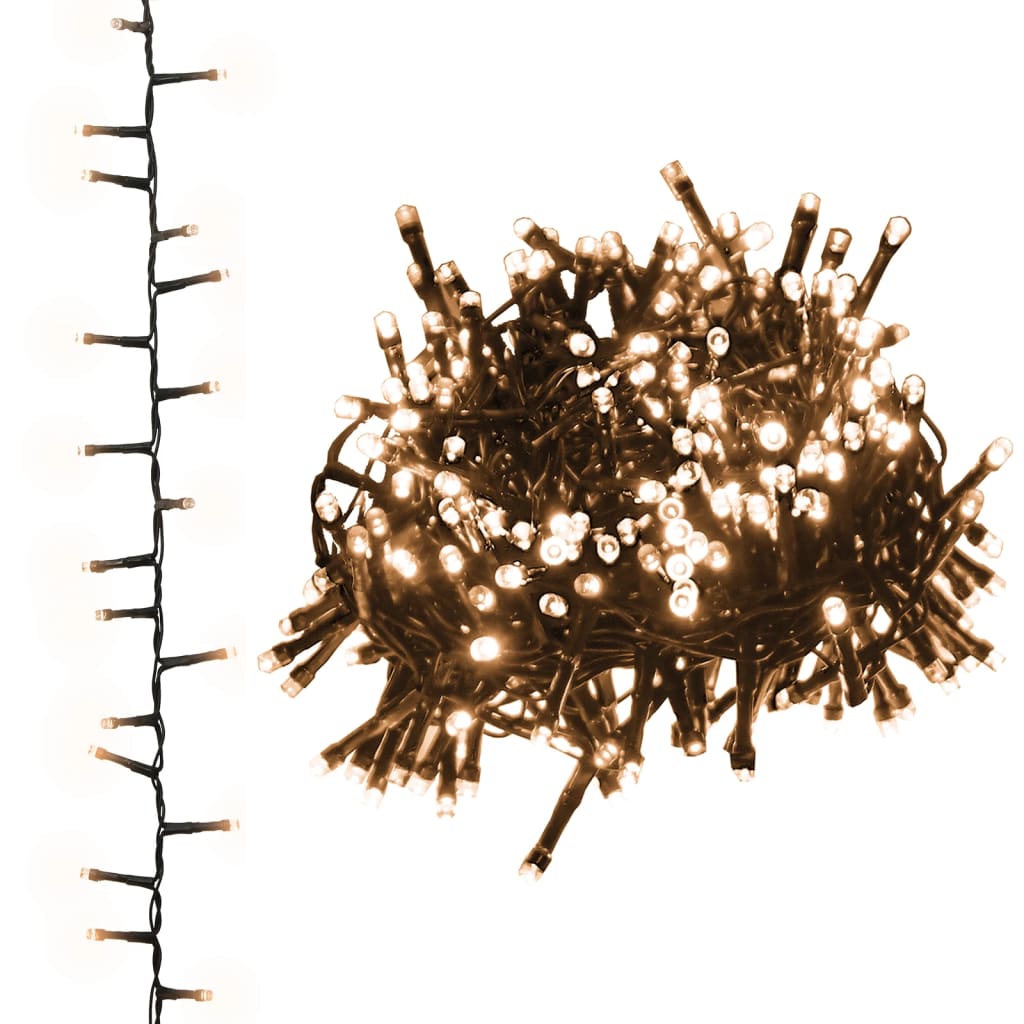 LED-strenglys med 3000 lysdioder varmhvit 65 m PVC